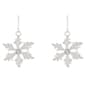 CZ Six-Point Snowflake Earrings - image 2