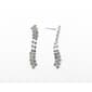 Rosa Rhinestones Wave Stud Earrings - image 1