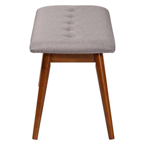 Baxton Studio Flora Upholstered Wooden Dining Bench