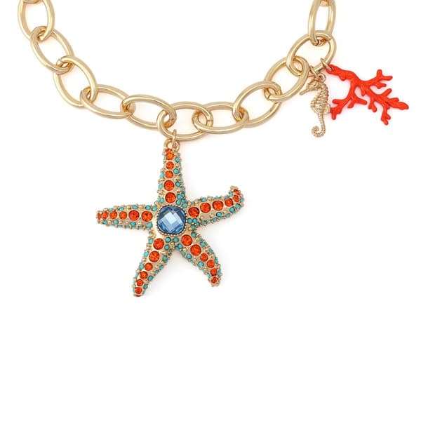 Betsey Johnson Starfish Pendant Necklace