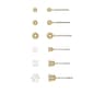 Design Collection 6pr. Gold Stud & Crystal Stud Earrings - image 1