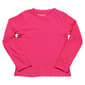 Girls (4-6x) Pink Angel Long Sleeve Basic Tee - image 1