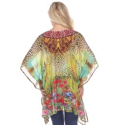 Womens White Mark Yellow Print Maternity Caftan