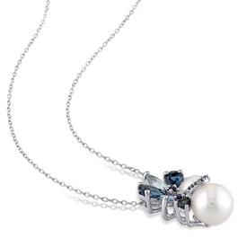 Gemstone Classics™ Sky Sapphire &amp; Pearl Pendant