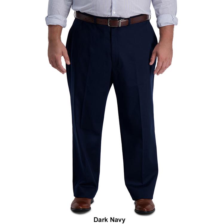 Mens Big &amp; Tall Haggar® Flat Front Iron Free Pants
