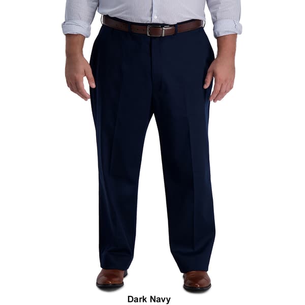 Mens Big &amp; Tall Haggar® Flat Front Iron Free Pants