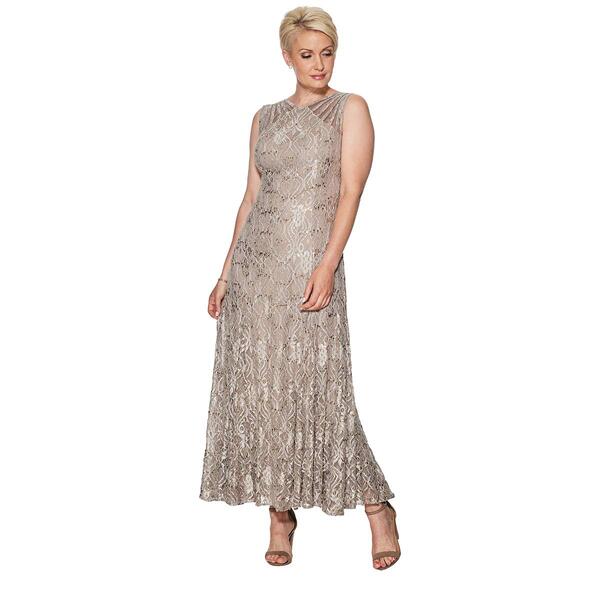 Womens R&amp;M Richards Sleeveless Mermaid Gown - image 