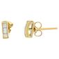 Diamond Classics&#8482; Yellow Gold 1/4ctw. Diamond Earrings - image 2