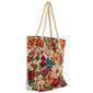 Renshun Rope Handle Floral Tapestry Tote - image 1
