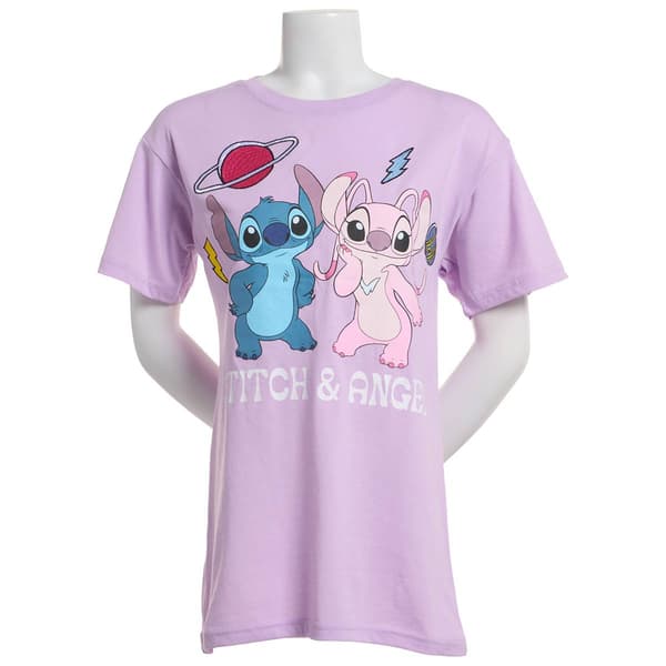 Juniors Freeze Stitch & Angel Boyfriend Tee