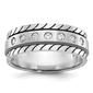 Mens Gentlemens Classics(tm) 14kt. White Gold 1/4ctw. Diamond Ring - image 1