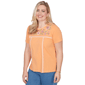 Petite Alfred Dunner Beachcomber Floral Embroidery Tee - image 3