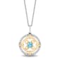 Enchanted by Disney Sterling Silver Swiss Blue Topaz Pendant - image 1