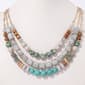 Ashley Cooper&#40;tm&#41; Multi Green 3-Row Beaded Necklace - image 1