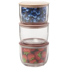 Set of 3 11 oz. Stacking Containers - Blush