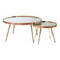 Coaster Sophia 2-piece Gold & Mirror Top Nesting Coffee Table - image 2