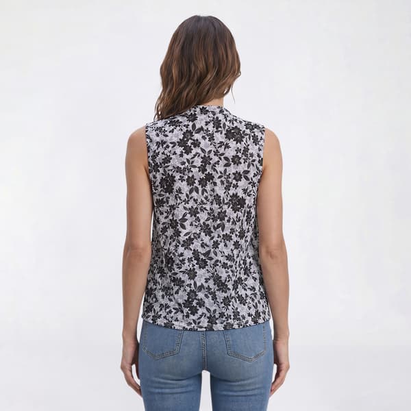 Womens Preswick & Moore® Lace Floral Blooms Ring Blouse