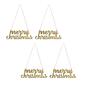 National Tree Merry Christmas Ornament w/ Gold Finish- Set of 4 - image 1