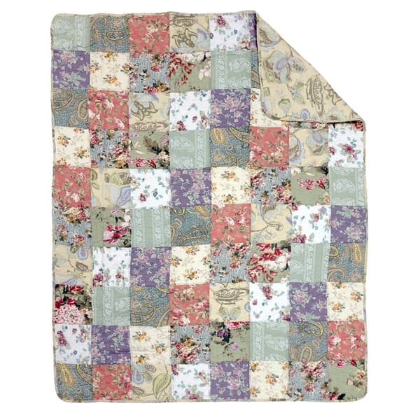 Greenland Home Fashions&#8482; Blooming Prairie Quilted Throw