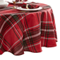 Threadmade Pocono Plaid Holiday Fabric Tablecloth - image 4