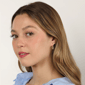 Brilliant Grown Lab-Grown Diamond Drop Huggie Hoop Earrings - image 5