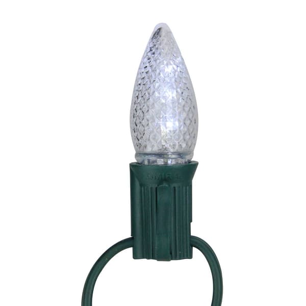 Sienna 4pk. C7 White Faceted Christmas Replacement Bulbs