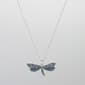 Silver Plated Brass Dragonfly Necklace - image 1