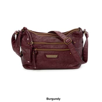 Stone Mountain Womens Stone Mountain Smokey East/West 4 Bagger Crossbody Burgundy | Boscov's