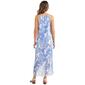Womens Mlle Gabrielle Sleeveless Gauze Floral Uneven Hem Dress - image 2