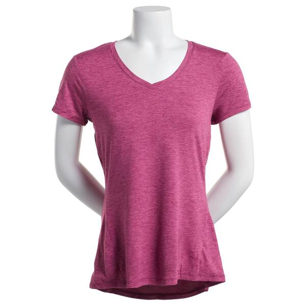 Womens RBX Space Dye Jersey V-Neck Short Sleeve Tee - image 