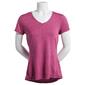 Womens RBX Space Dye Jersey V-Neck Short Sleeve Tee - image 1