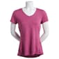 Womens RBX Space Dye Jersey V-Neck Short Sleeve Tee - image 1