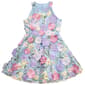 Girls (4-6x) Rare Editions Halter 3D Floral Skater Dress - image 2
