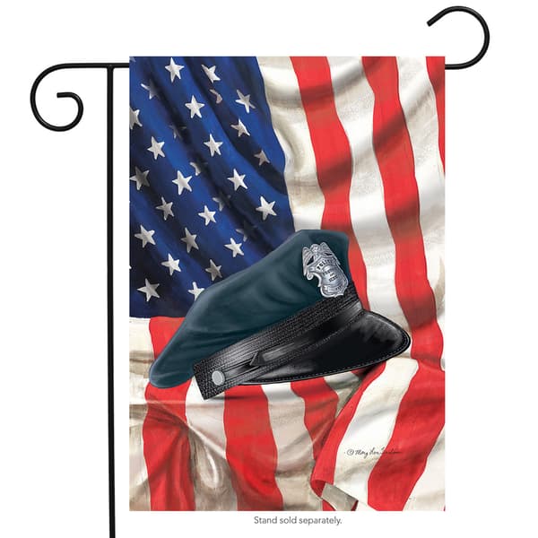 Briarwood Lane Policeman Hat Garden Flag - image 