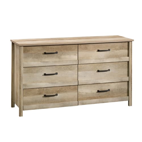 Sauder Cannery Bridge Six Drawer Dresser - Lintel Oak