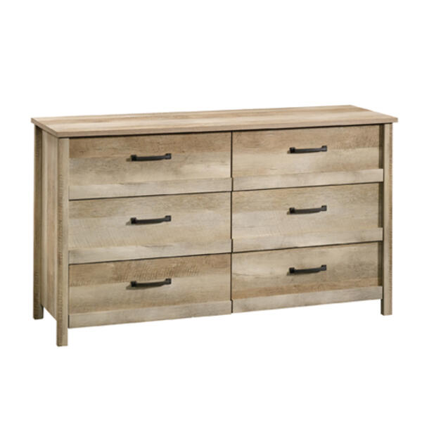 Sauder Cannery Bridge Six Drawer Dresser - Lintel Oak - image 