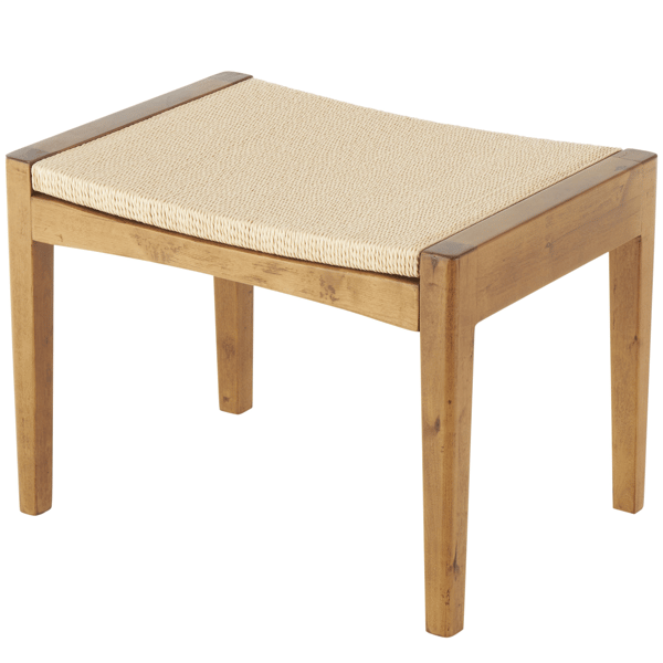 9th & Pike® Traditional Brown Wood Stool - image 