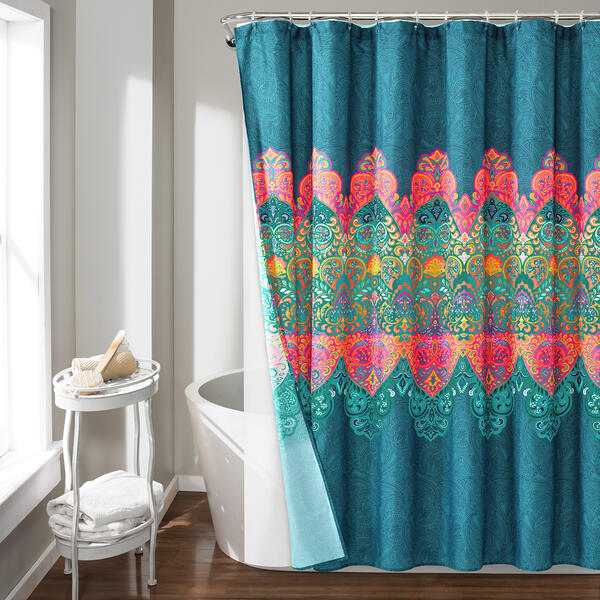 Lush Decor(R) Boho Chic 14pc. Shower Curtain Set - image 