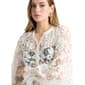 Womens NVLT Long Sleeve Floral Lace V Neck Cover Up Dress - image 4