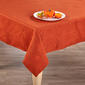 Willow & Hem Rust Raised Leaves Jacquard Tablecloth - image 1