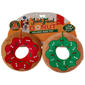 Bow Wow Pet 2pk Red and Green Donut Holiday Dog Toys - image 1
