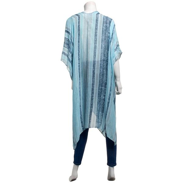 Womens Modena Blue Stripe Kimono