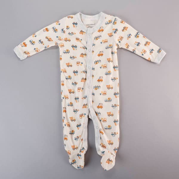 Baby Boy &#40;NB-9M&#41; baby views&#40;R&#41; Construction Footie - image 