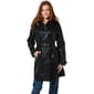 Womens Capelli New York Leopard Mid Length Trench Raincoat - image 1