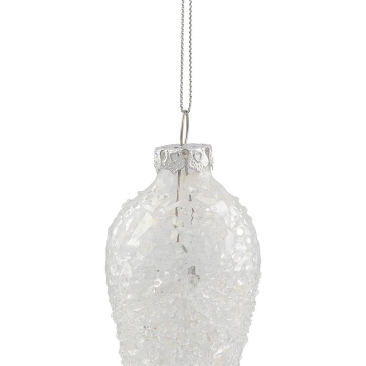 Northlight Seasonal Clear Glass Winter Icicle Ornament