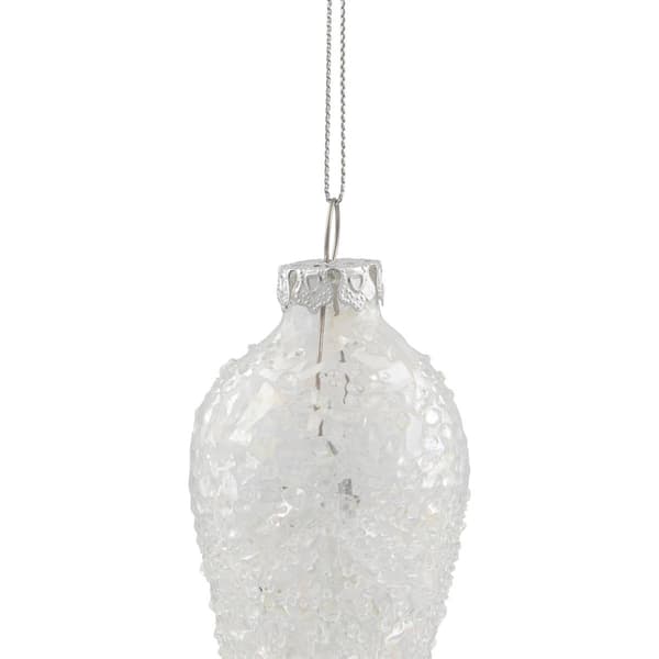 Northlight Seasonal Clear Glass Winter Icicle Ornament