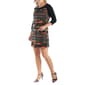 Womens 24/7 Comfort Apparel Striped 3/4 Sleeve A-Line Dress - image 3