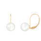 Splendid Pearls 14kt. Gold Akoya Pearl Lever Back Earrings - image 1