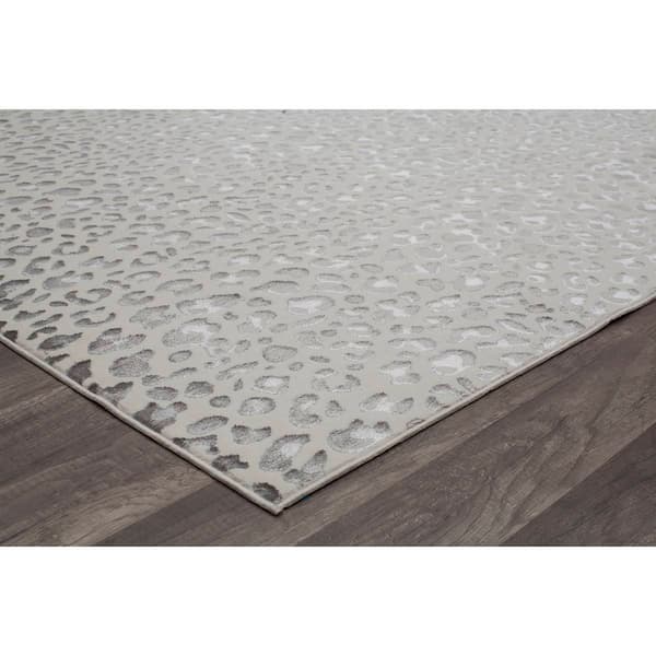 CosmoLiving by Cosmopolitan™ Hazel Snow Leopard Area Rug