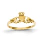 Gold Classics&#40;tm&#41; Polished & Satin 14kt. Claddagh Band Ring - image 1